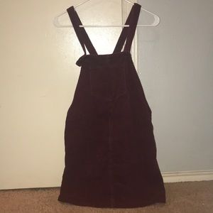 Kendall & Kylie line overall burgundy dress